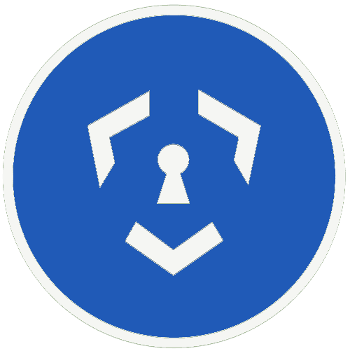 Application Security Icono Color Invertido